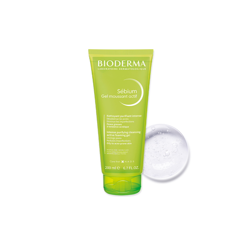 Bioderma Sebium Gel Moussant Actif - Gel de Limpeza 200ml