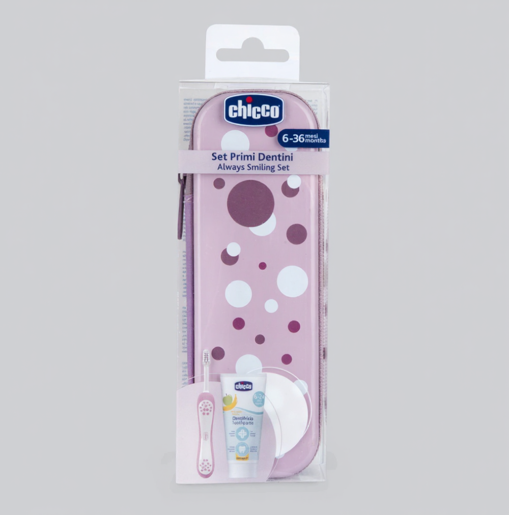 Chicco Conjunto Higiene Oral Lilas 6-36M