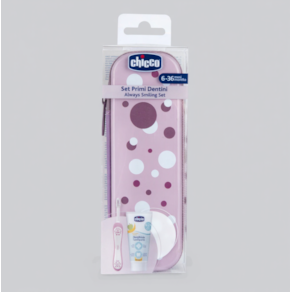 Chicco Conjunto Higiene Oral Lilas 6-36M
