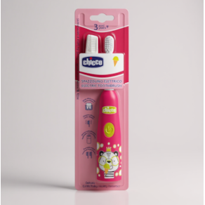 Chicco Escova Elétrica Panda Rosa 3A+