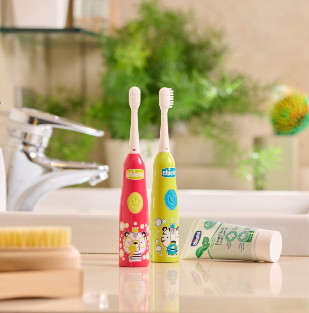 Chicco Escova Elétrica Panda Rosa 3A+