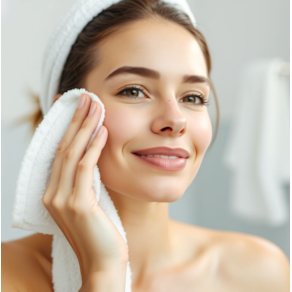 VWAY Toalha de Limpeza Facial Algodão de Bambu Pérola