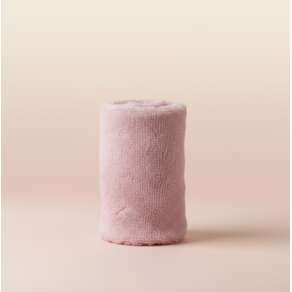 VWAY Toalha de Limpeza Facial Algodão de Bambu Rosa