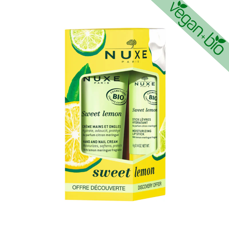 Nuxe Sweet Lemon Pack Creme de Mãos e Stick Labial 30ml + 4gr