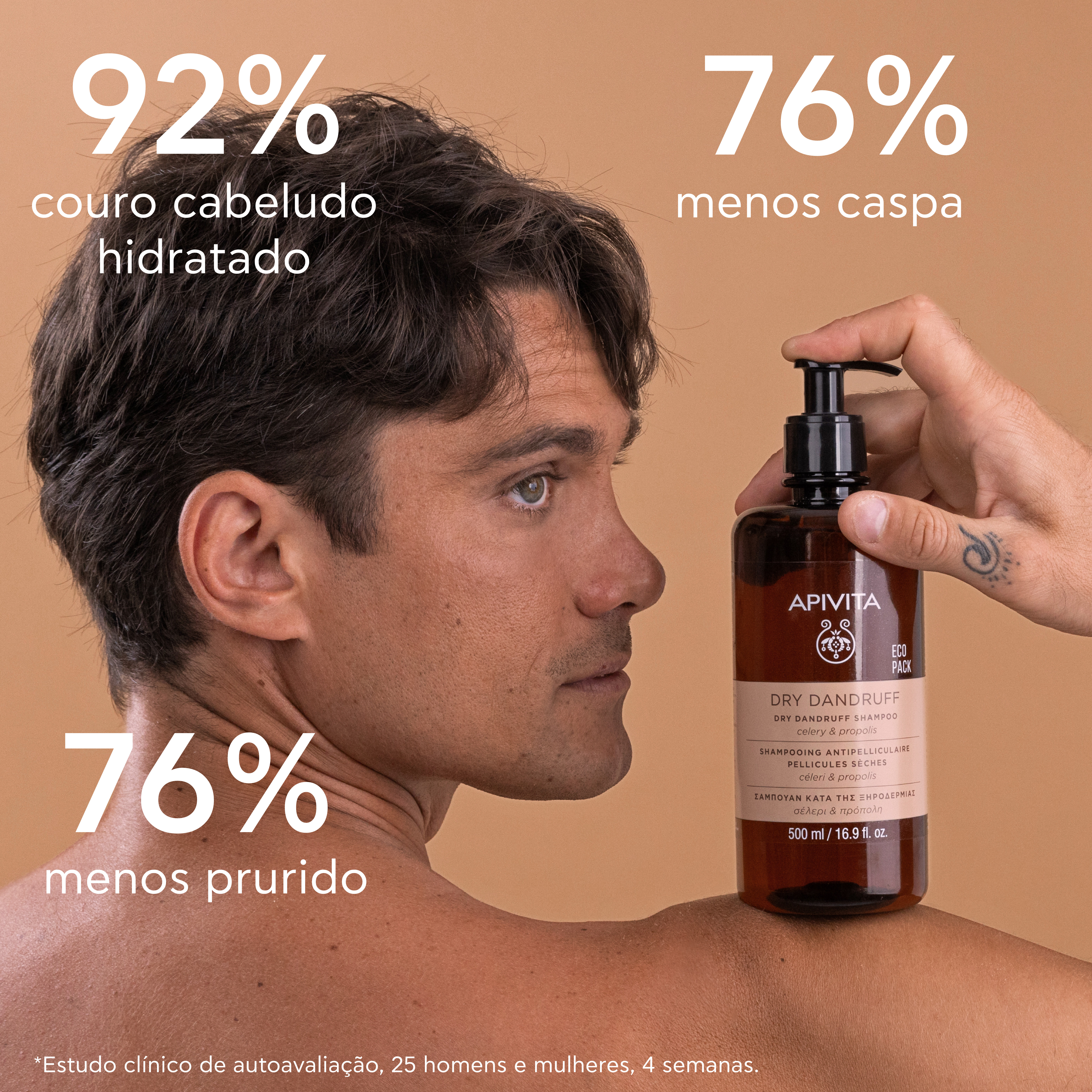 Apivita Dry Dandruff Shampo Anti-Caspa Seca 250ml