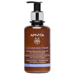 Apivita Cleansing Foam Espuma de Limpeza Rosto e Olhos 200ml