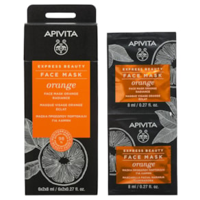 Apivita Express Beauty Orange Máscara Iluminadora 2x8ml