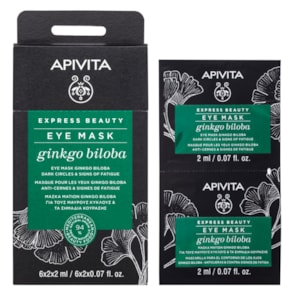 Apivita Express Beauty Gingko Biloba Máscara de Olhos 2x2ml