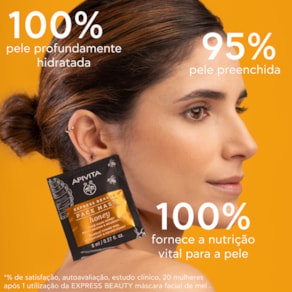 Apivita Express Beauty Honey Máscara Hidratante e Nutritiva 2x8ml