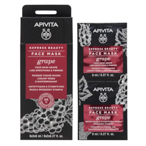 Apivita Express Beauty Grape Máscara Anti-Rugas e Refirmante 2x8ml