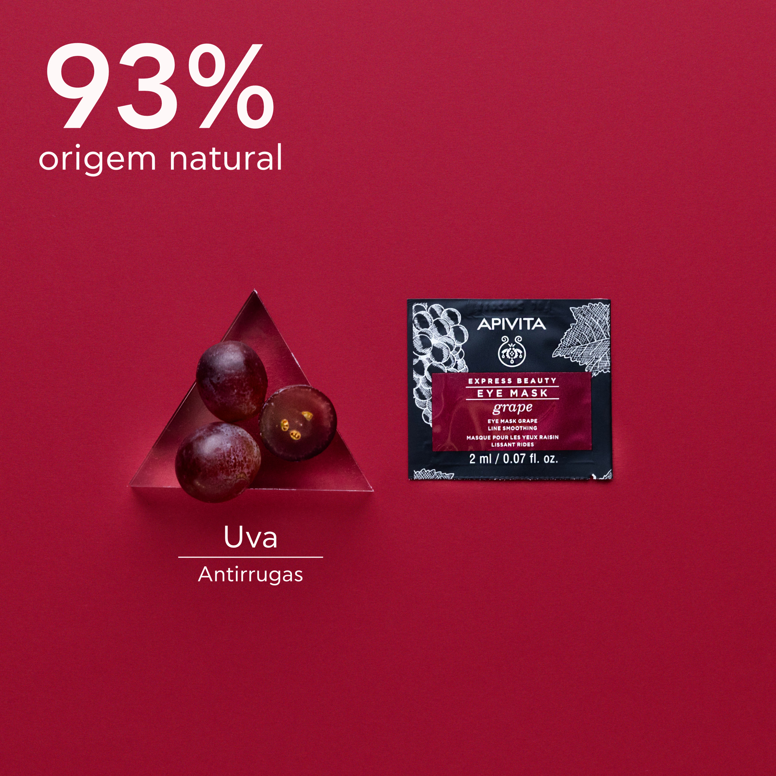 Apivita Express Beauty Grape Máscara Anti-Rugas e Refirmante 2x8ml