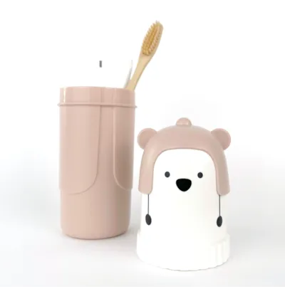 VWAY Kids Estojo de Viagem de Higiene Oral Rosa