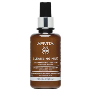 Apivita Leite de Limpeza 3 em 1 Rosto e Olhos 200ml